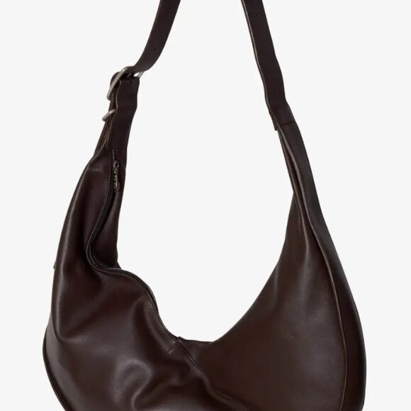 Janessa Leone Cross Body Shoulder Tote Bowe Bag in Dark Brown - Picture 2 of 8